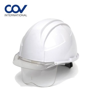 코브 A형 투명창 보안경 안전모 COV-HF-001A